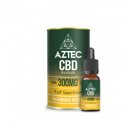 Aztec CBD 100mg - 1000mg CBD Vaping Liquid 10ml (50PG/50VG)