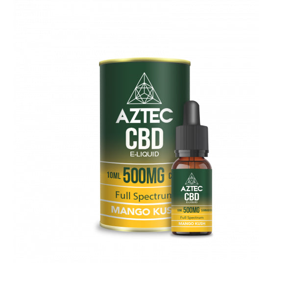 Aztec CBD 100mg - 1000mg CBD Vaping Liquid 10ml (50PG/50VG)