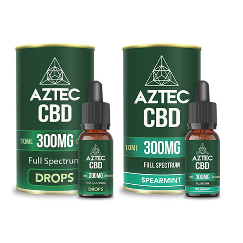 Aztec CBD Full Spectrum Hemp Oil 300mg - 4000mg CBD 10ml