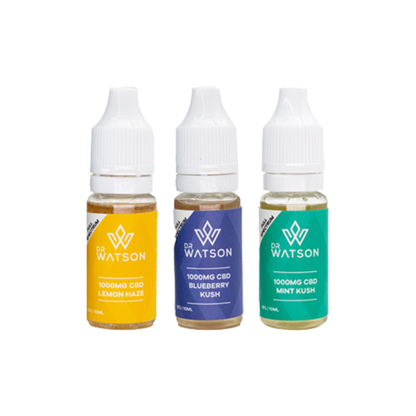 Dr Watson 1000mg Full Spectrum CBD Vaping liquid 10ml