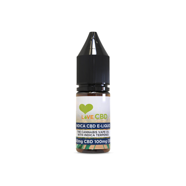 Love CBD 600mg Indica CBD + CBG Vaping Liquid 10ml (65PG/35VG)