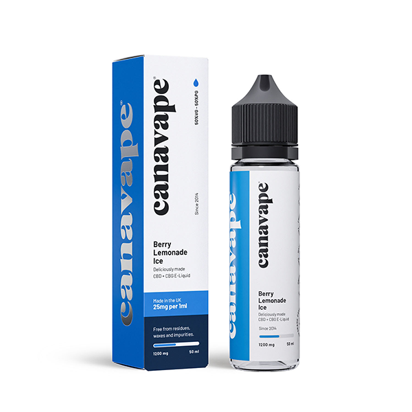 Canavape 1250mg CBD + CBG  Vaping Liquid 50ml (Various VG/PG Ratios)