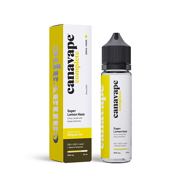 Canavape 1800mg Full-Spectrum CBD + CBG Vaping Liquid 50ml (30VG/70PG)