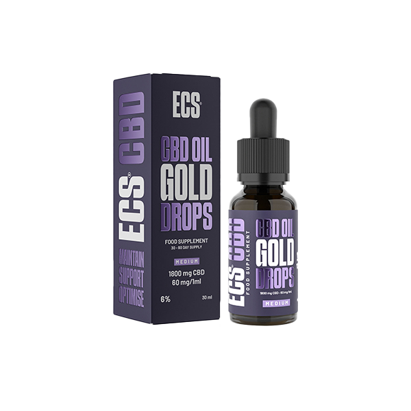 High Strength CBD Oil by ECS - 1800mg CBD - 6% ECS CBD Oil - 30ml