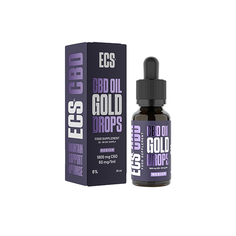High Strength CBD Oil by ECS - 1800mg CBD - 6% ECS CBD Oil - 30ml