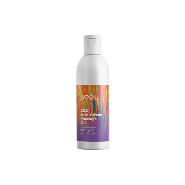 Stress Free CBD Massage Oil by SOOL- 500mg CBD-Essential Oils (BUY 1 GET 1 FREE)
