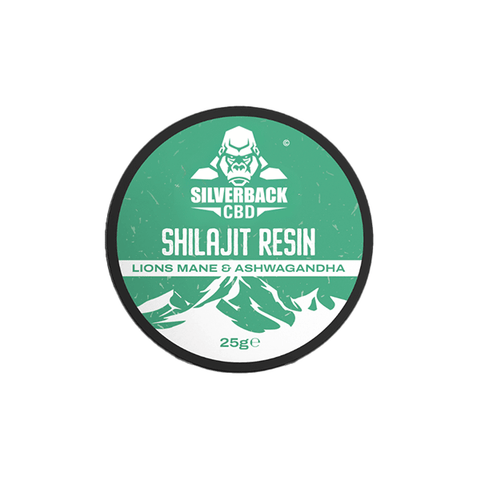 Pure Shilajit Infused Resin's by Silverback - 4 Mushroom Infused Flavours - 25g - CBD Shack