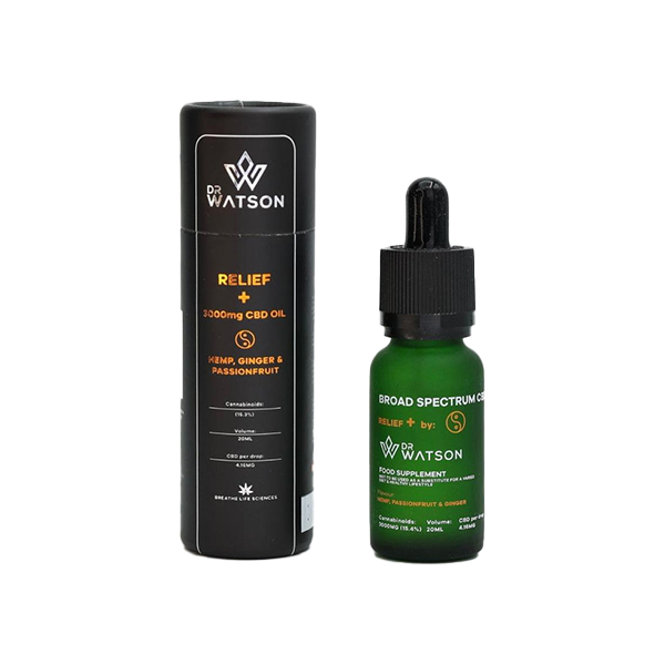 Broad-Spectrum CBD Oil by Dr Watson - 3000mg CBD - 20ml