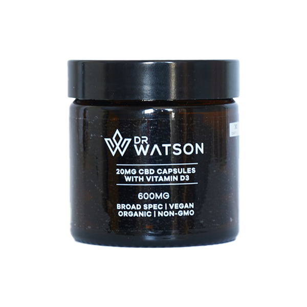 Broad Spectrum CBD Capsules by Dr Watson | 600mg CBD | 30 Capsules
