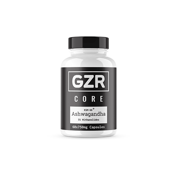 GZR 750mg KSM - 66 Ashwagandha Capsules - 60 Capsules - CBD Shack