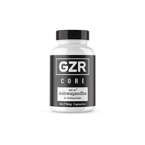 GZR 750mg KSM - 66 Ashwagandha Capsules - 60 Capsules - CBD Shack