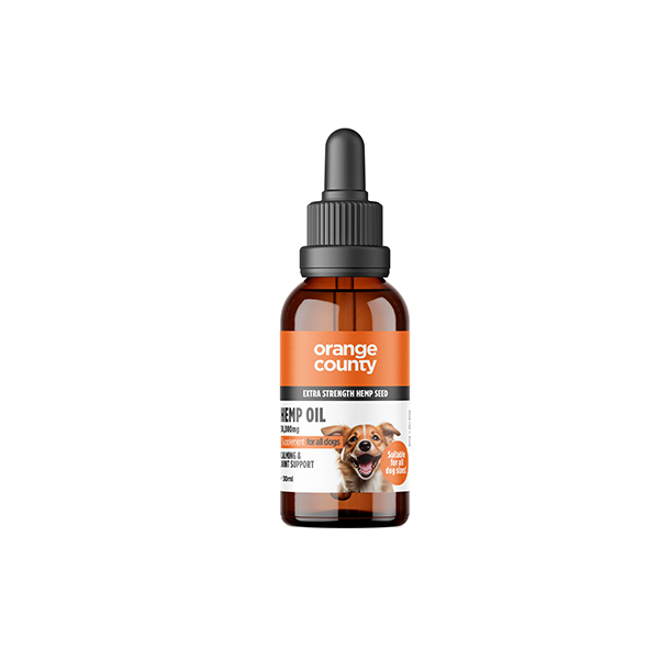 Pet Calming Hemp Seed Oil by Orange County - 3000mg CBD - 30ml