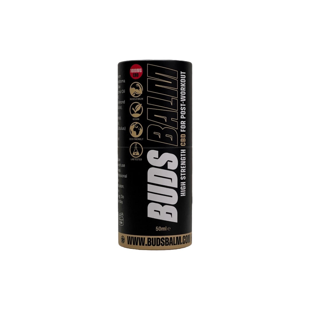 High Strength CBD Balm by Buds CBD - 1000mg CBD - Muscle & Pain Relief - 50ml