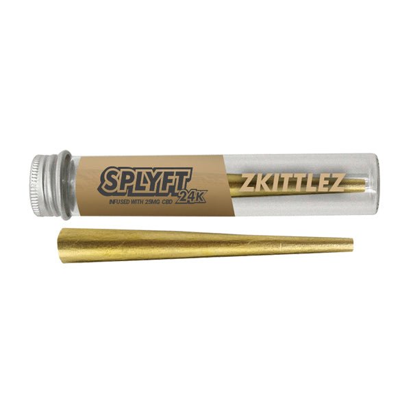 SPLYFT 24K Gold Edition 25mg CBD Infused Cones – Zkittlez - CBD Shack