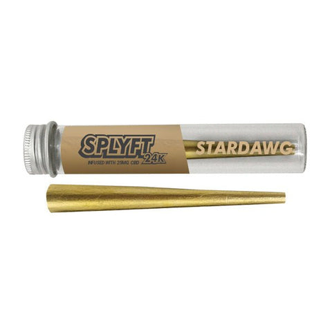 SPLYFT 24K Gold Edition 25mg CBD Infused Cones – Stardawg - CBD Shack