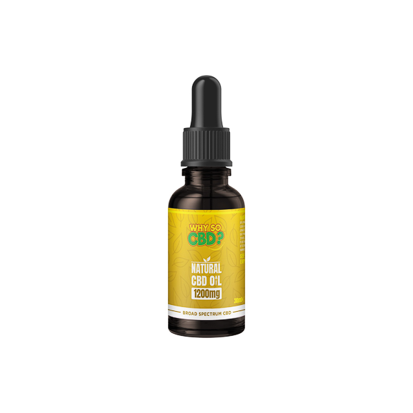 Why So CBD? 600mg - 3000mg Broad-Spectrum CBD Natural Oil - 30ml