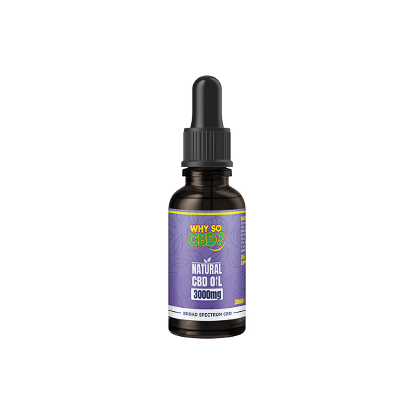 Why So CBD? 600mg - 3000mg Broad-Spectrum CBD Natural Oil - 30ml