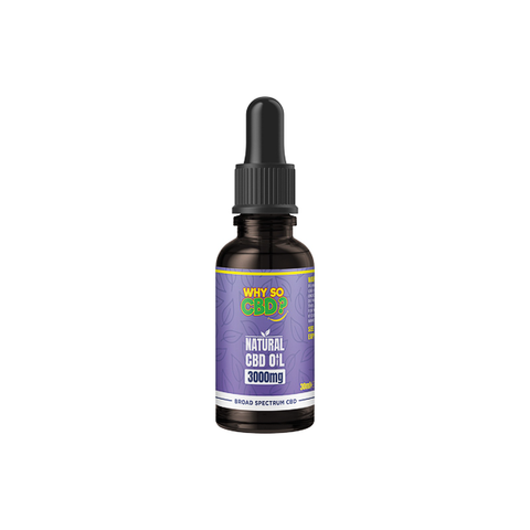 Why So CBD? 600mg - 3000mg Broad-Spectrum CBD Natural Oil - 30ml