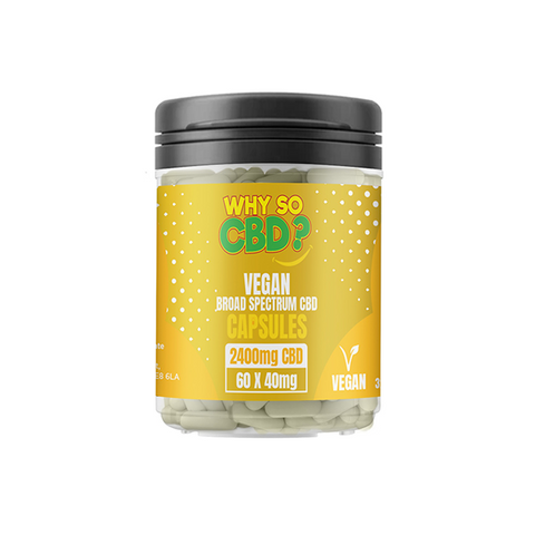 Why So CBD? 1200mg - 3600mg CBD Vegan Capsules - 60 Caps