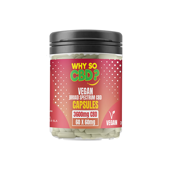 Why So CBD? 1200mg - 3600mg CBD Vegan Capsules - 60 Caps