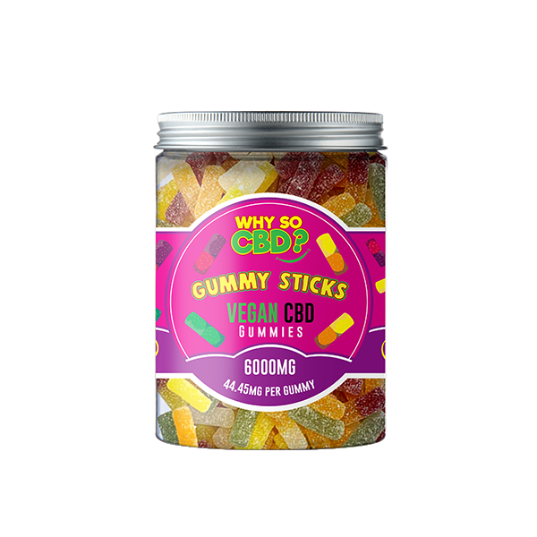 Why So CBD? 6000mg CBD Large Vegan Gummies - 11 Flavours