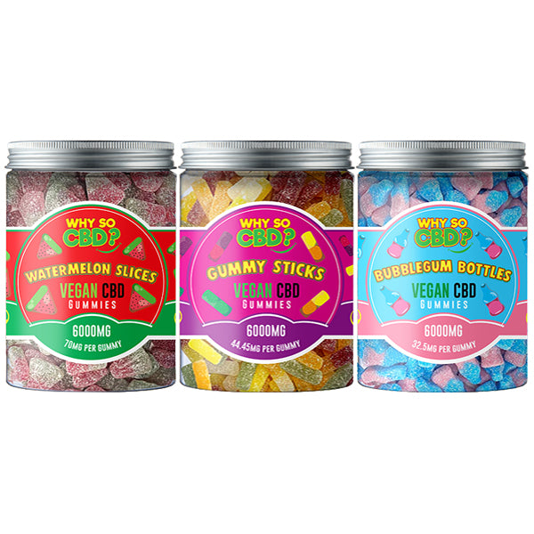 CBD Gummies by Why So CBD? 500mg - 6000mg Max Strength CBD!! - 11 Flavours