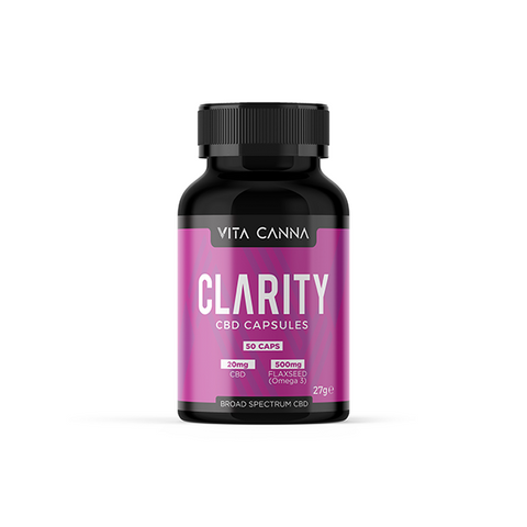 Broad Spectrum CBD Capsules by Vita Canna | Vegan | 500mg-1000mg | 50 caps