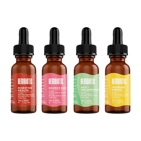 CBD Oil's by Hembiotic - 500mg to 5000mg Pure, Natural, Vegan CBD Oil! 7 Varieties!