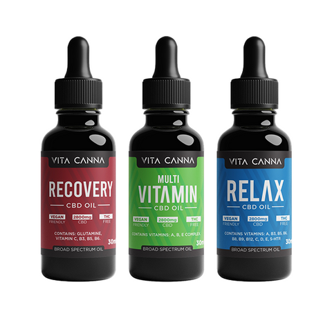 CBD Oil by Vita Canna - 700mg to 2800mg - Broad Spectrum C8 MCT Oil - 30ml