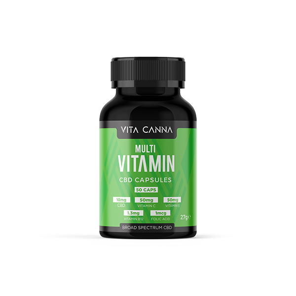 Vita Canna 500mg/1000mg Broad Spectrum CBD Vegan Capsules - 50 Caps