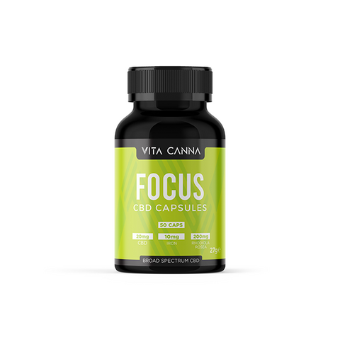 Broad Spectrum CBD Capsules by Vita Canna | Vegan | 500mg-1000mg | 50 caps