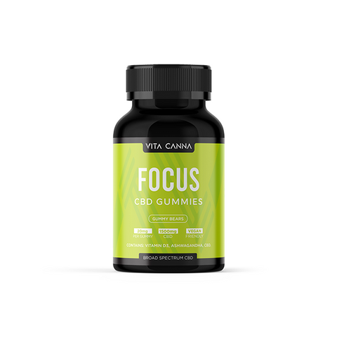 CBD Gummies by Vita Canna 750mg-1500mg CBD - Essential Vitamins + Vegan - 75 pcs
