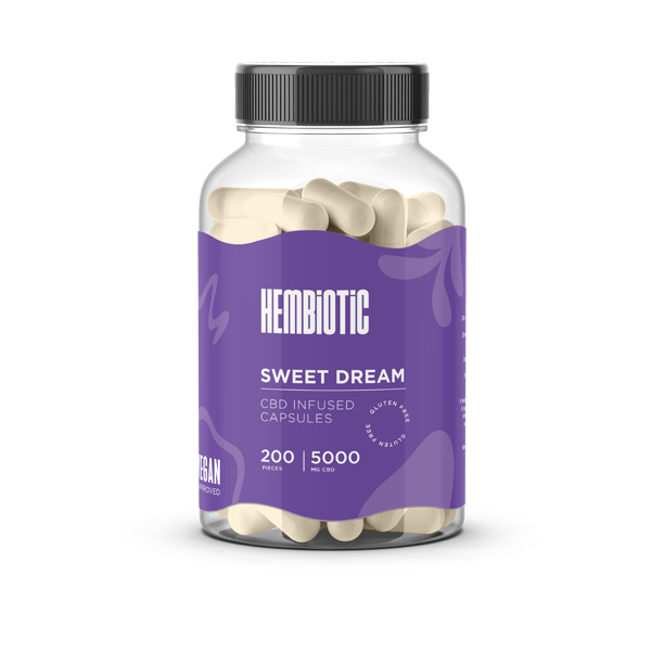 Hembiotic 5000mg Bulk CBD Capsules - 200 Caps