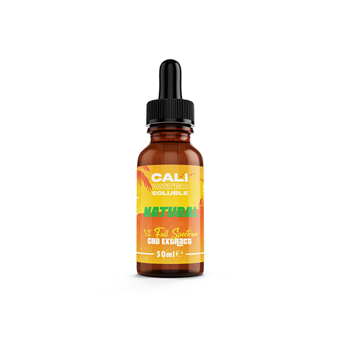 Full Spectrum CBD Extract by Cali CBD - 5% Water Soluble - 6 Flavours - 30ml