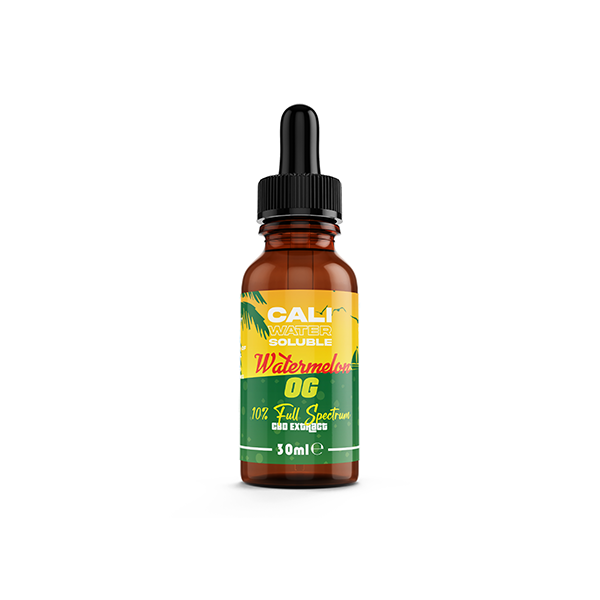 Full Spectrum CBD Extract by Cali CBD - 10% Water Soluble - 6 Flavours - 30ml