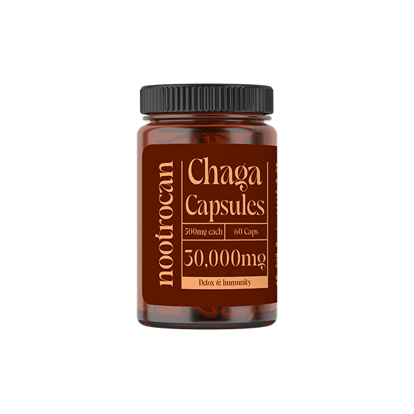 Pure Mushroom Extract Capsules by Nootrocan - 30000mg Extracts - 60 Caps
