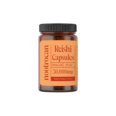 Pure Mushroom Extract Capsules by Nootrocan - 30000mg Extracts - 60 Caps