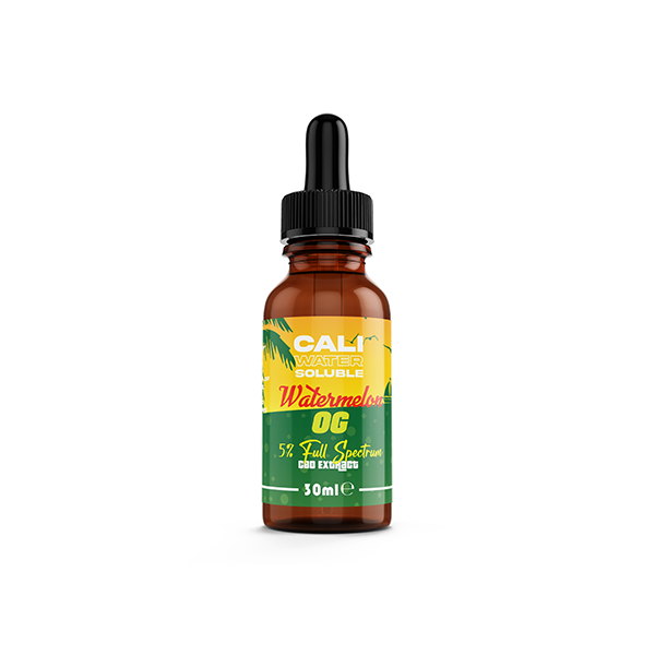 Full Spectrum CBD Extract by Cali CBD - 5% Water Soluble - 6 Flavours - 30ml