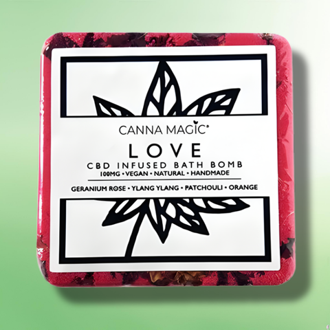 Luxurious 100mg CBD Infused Bath Bombs by Canna Magic - Womens Gift Set - 6 Pcs