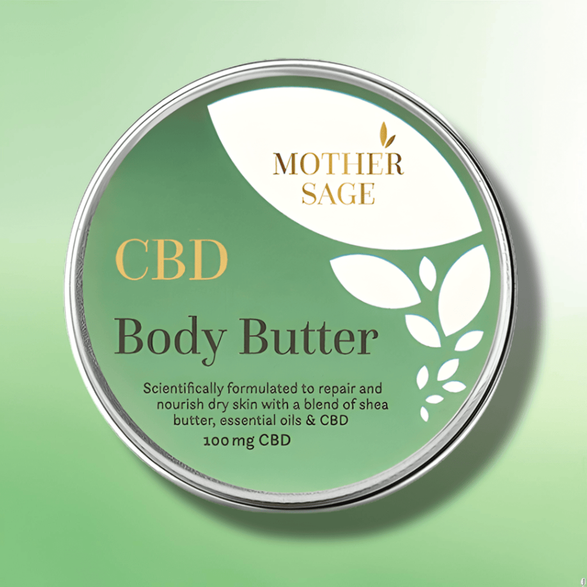 Luxurious CBD Body Butter by MotherSage - Nourishes & Soothes - 100mg - 100ml - CBD Shack