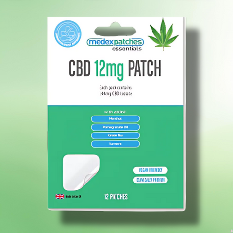 CBD Patches by Medex Essentials | Pain Management | 12mg-70mg Per Patch| 12 pcs