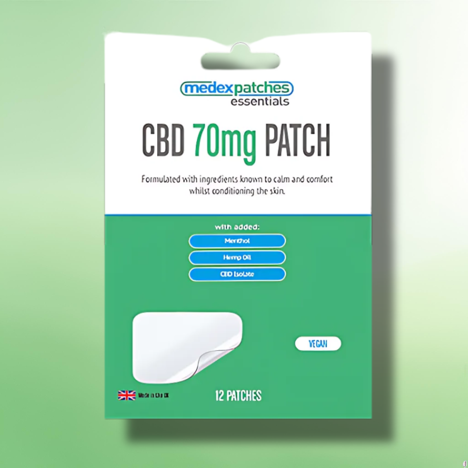 CBD Patches by Medex Essentials | Pain Management | 12mg-70mg Per Patch| 12 pcs