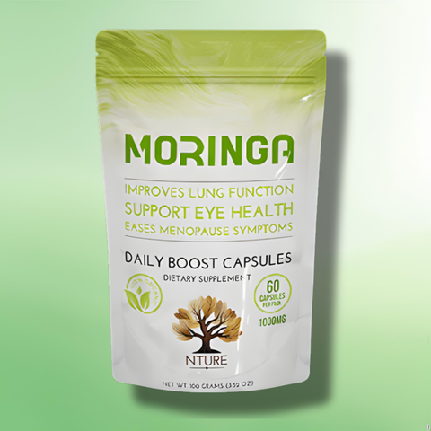 Menopause Relief Capsules by NTURE - 1000mg Moringa Capsules - 60 Caps