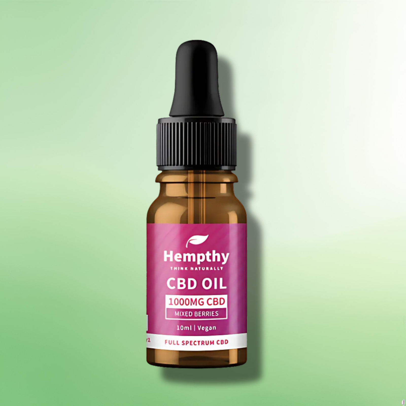 Full Spectrum CBD Oil by Hempthy 500mg - 4000mg  - Natural/Mixed Berries - 10ml