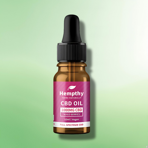 Full Spectrum CBD Oil by Hempthy 500mg - 4000mg  - Natural/Mixed Berries - 10ml