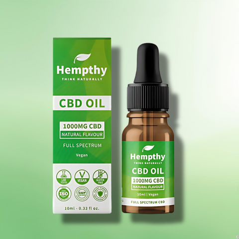 Full Spectrum CBD Oil by Hempthy 500mg - 4000mg  - Natural/Mixed Berries - 10ml