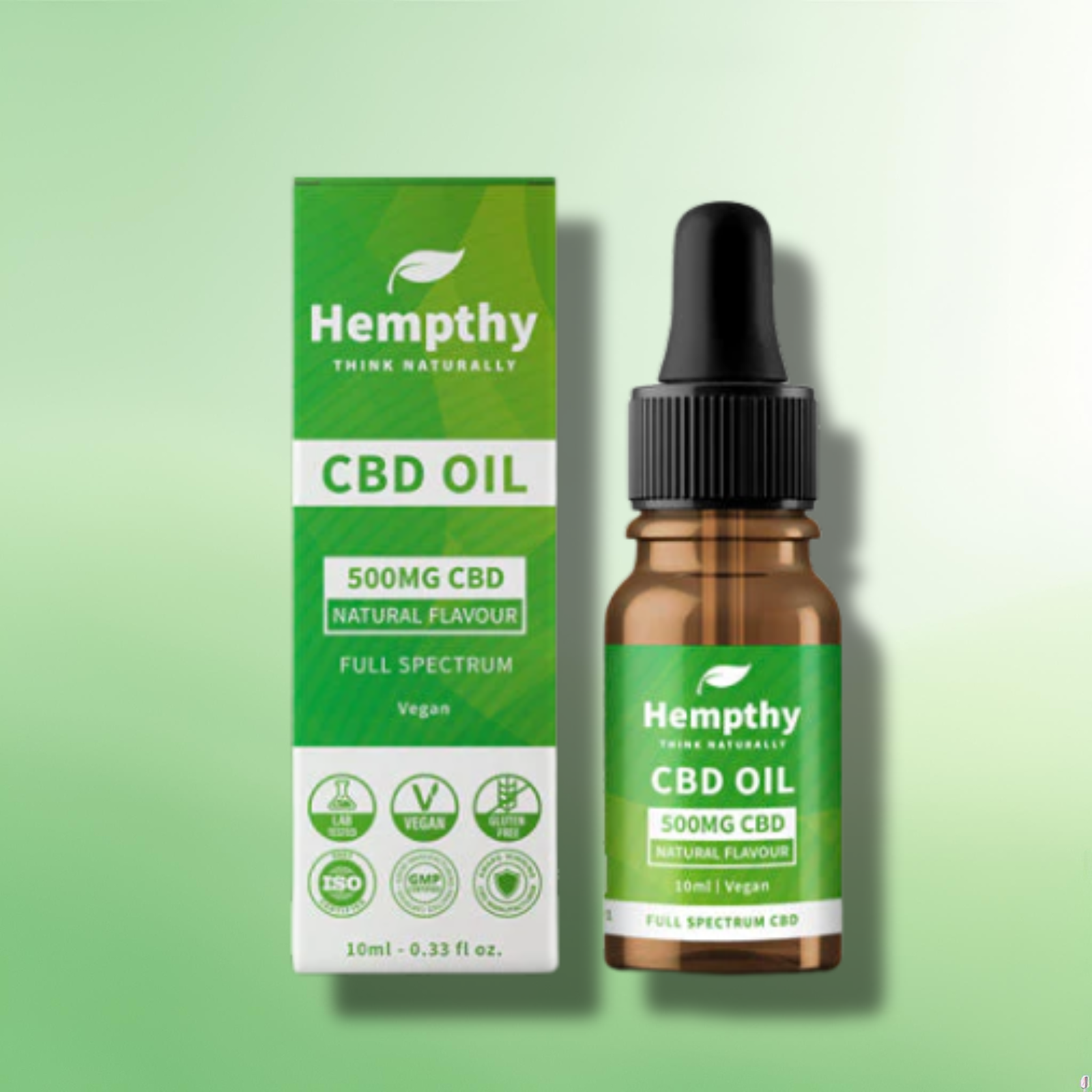 Full Spectrum CBD Oil by Hempthy 500mg - 4000mg  - Natural/Mixed Berries - 10ml