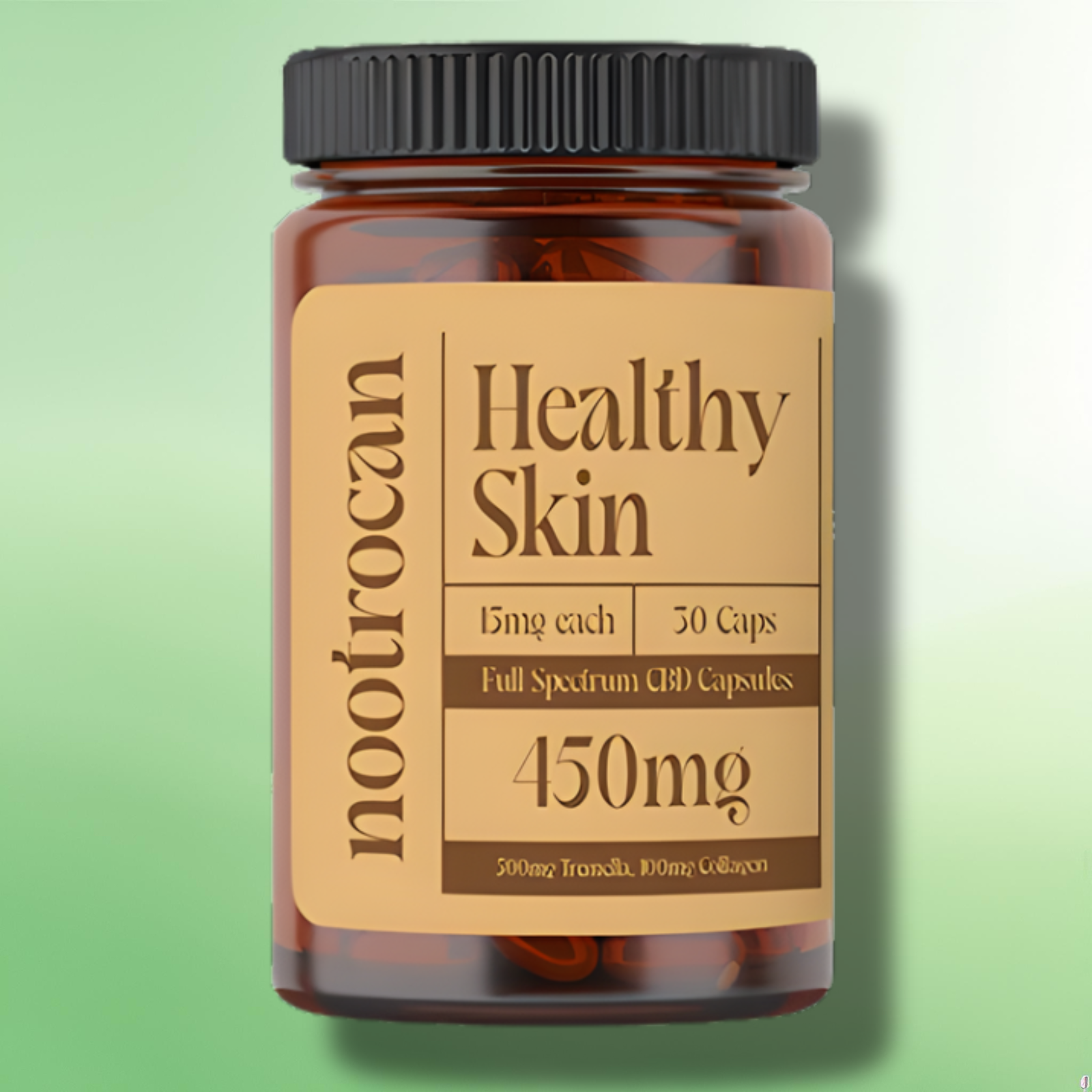 Full Spectrum CBD & Nootropic Capsules by Nootrocan - 450mg/900mg - 30/60 Caps