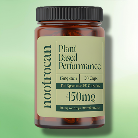 Full Spectrum CBD & Nootropic Capsules by Nootrocan - 450mg/900mg - 30/60 Caps