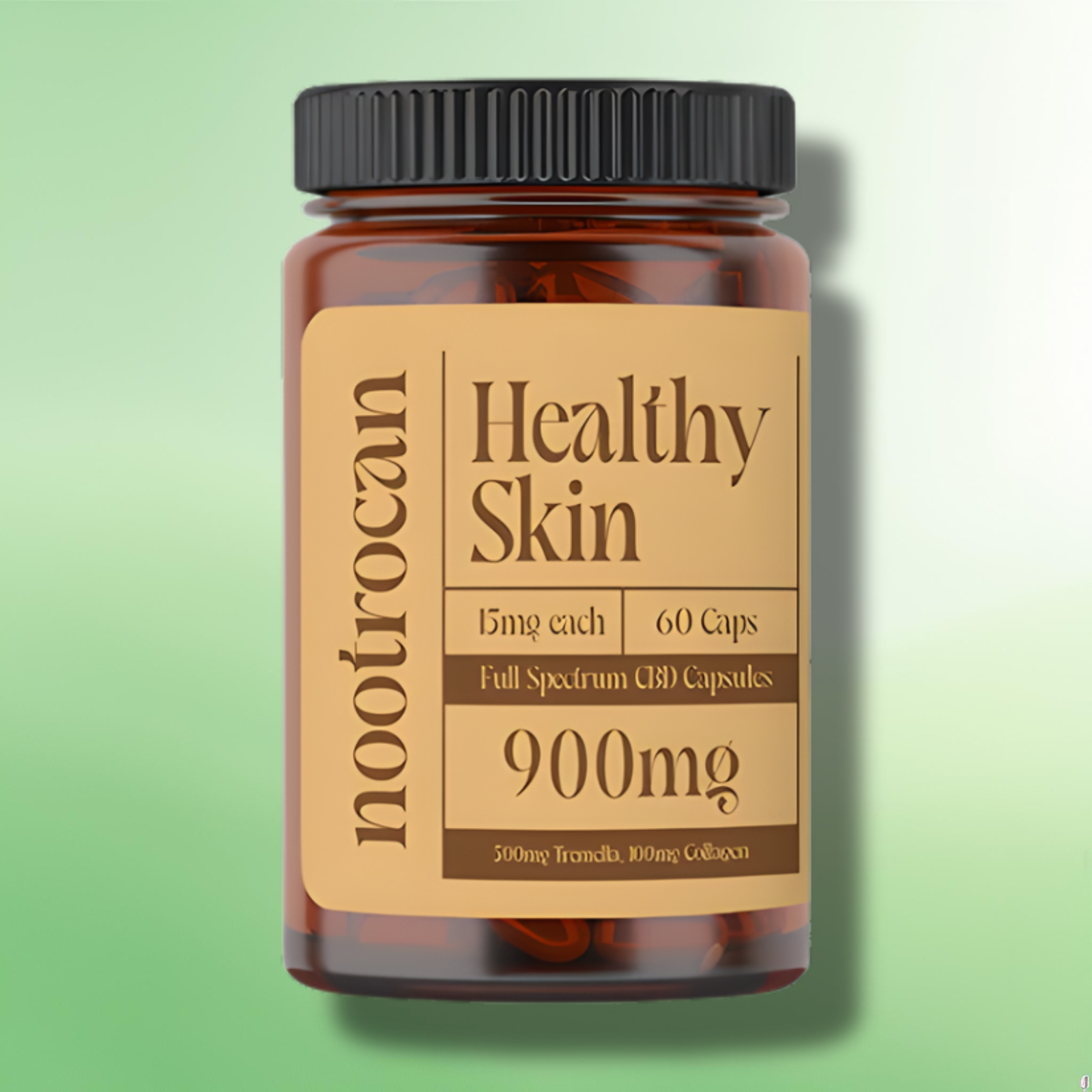 Full Spectrum CBD & Nootropic Capsules by Nootrocan - 450mg/900mg - 30/60 Caps